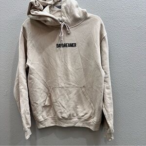Mens Hoodie Size S Tan Daydreamer Kangaroo Pockets